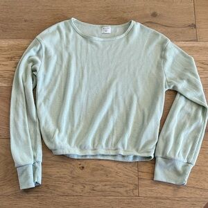 Abercrombie Kids Light Green Ribbed Top